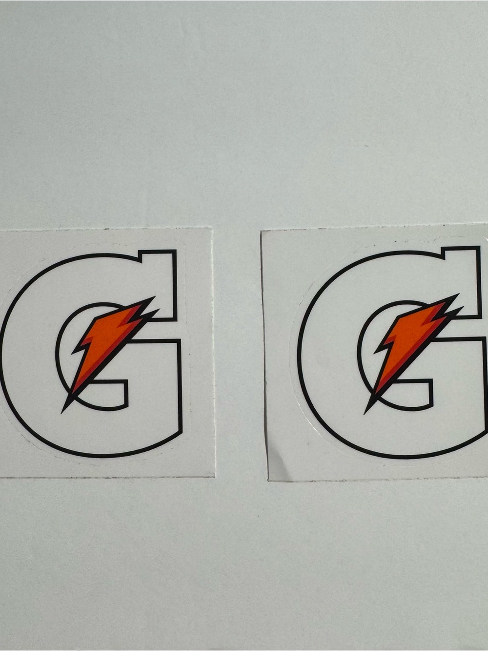 Gatorade G Bolt Logo Stickers Decals Pack of 2 Authentic Sports Fuel NEW